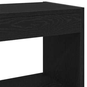 Bücherregal 2er Set Schwarz Eiche 80x30x72 cm