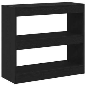 Bücherregal 2er Set Schwarz Eiche 80x30x72 cm