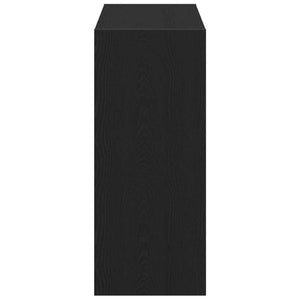 Bücherregal 2er Set Schwarz Eiche 80x30x72 cm