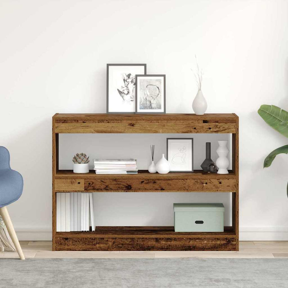 Bücherregal Altholz, 100x30x72 cm