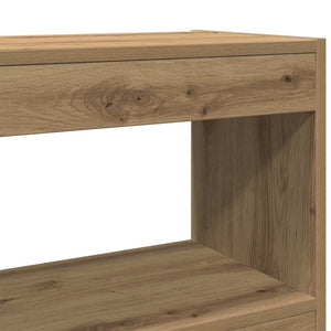 vidaXL Bibliothèque chêne artisan 100 x 30 x 72 cm, bois d'ingénierie