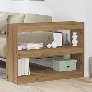 vidaXL Bibliothèque chêne artisan 100 x 30 x 72 cm, bois d'ingénierie