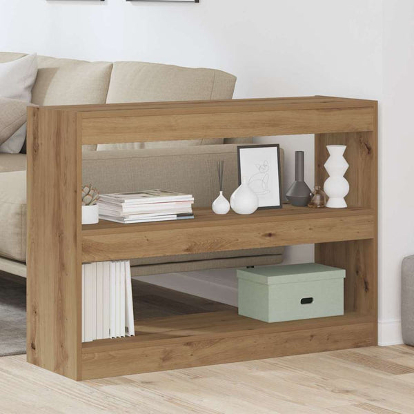 vidaXL Bibliothèque chêne artisan 100 x 30 x 72 cm, bois d'ingénierie