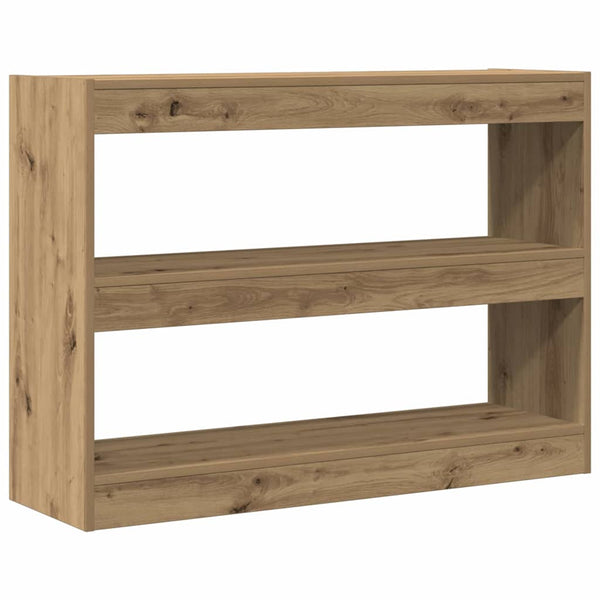 vidaXL Bibliothèque chêne artisan 100 x 30 x 72 cm, bois d'ingénierie