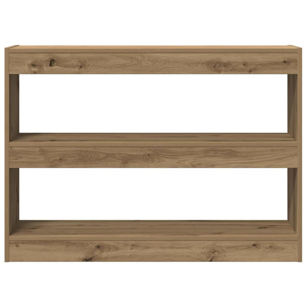vidaXL Bibliothèque chêne artisan 100 x 30 x 72 cm, bois d'ingénierie