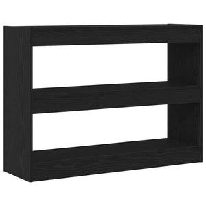 vidaXL Bibliothèque Noir Aspect chêne 100 x 30 x 72 cm Bois d'ingénierie