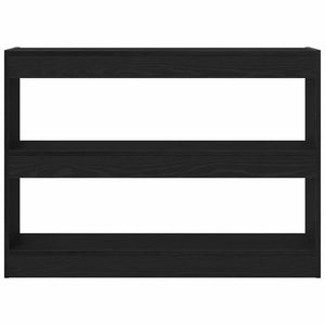 vidaXL Bibliothèque Noir Aspect chêne 100 x 30 x 72 cm Bois d'ingénierie