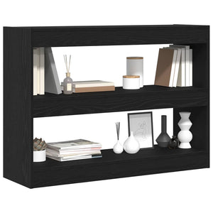 vidaXL Bibliothèque Noir Aspect chêne 100 x 30 x 72 cm Bois d'ingénierie