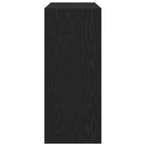 vidaXL Bibliothèque Noir Aspect chêne 100 x 30 x 72 cm Bois d'ingénierie