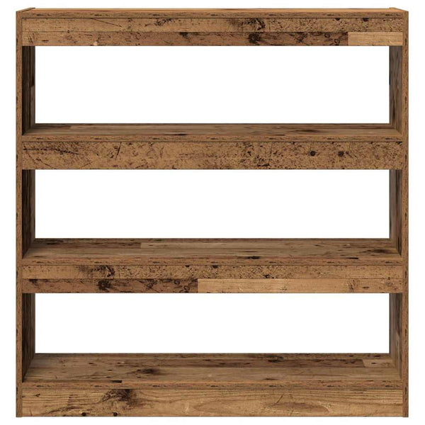 Bücherregal Altholz 100x30x103 cm