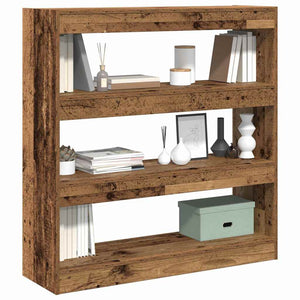 Bücherregal Altholz 100x30x103 cm