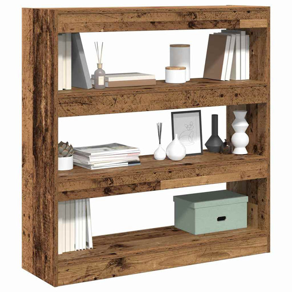 Bücherregal Altholz 100x30x103 cm