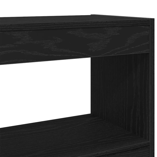 Bücherregal Schwarz Eichen-Optik 100cm