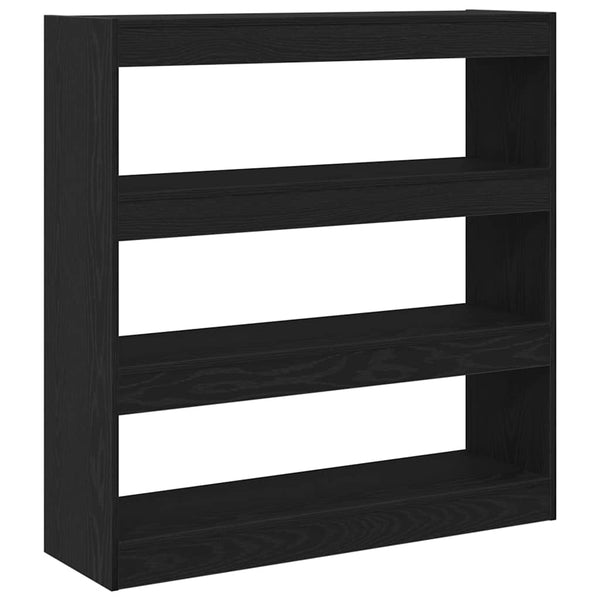 Bücherregal Schwarz Eichen-Optik 100cm