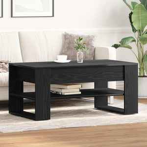 Schwarzer Couchtisch Eichenoptik