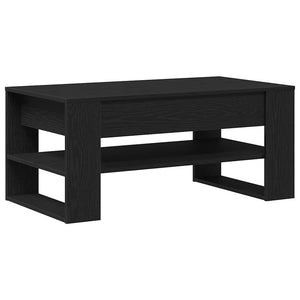 Schwarzer Couchtisch Eichenoptik
