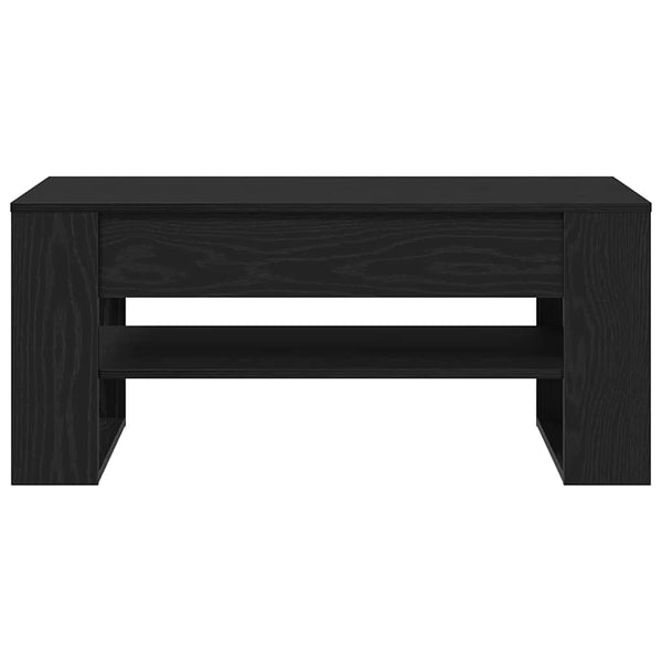 Schwarzer Couchtisch Eichenoptik
