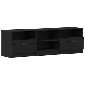 TV-Schrank Schwarz Eichen-Optik 150 cm
