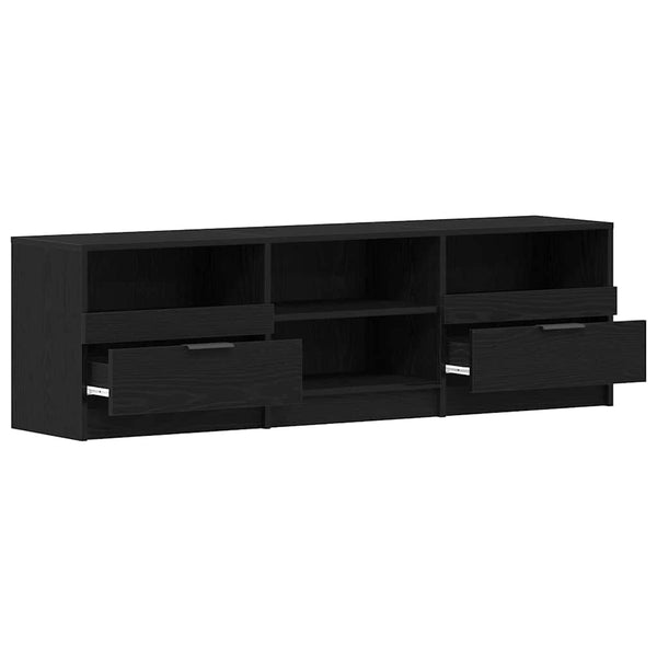 TV-Schrank Schwarz Eichen-Optik 150 cm
