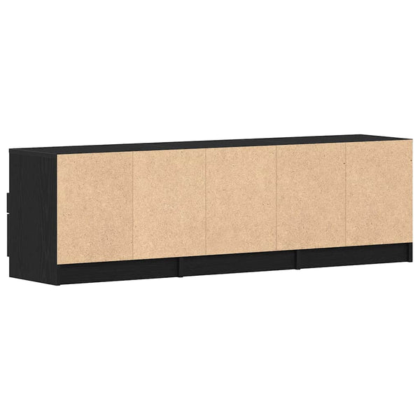 TV-Schrank Schwarz Eichen-Optik 150 cm