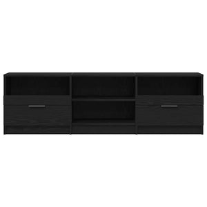 TV-Schrank Schwarz Eichen-Optik 150 cm