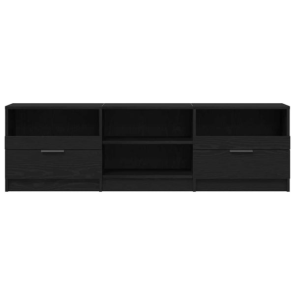 TV-Schrank Schwarz Eichen-Optik 150 cm