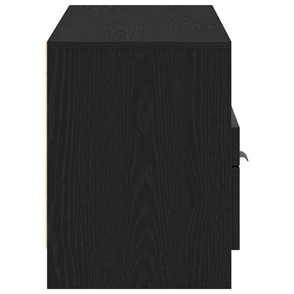 TV-Schrank Schwarz Eichen-Optik 150 cm