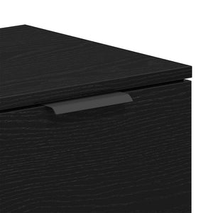 TV-Schrank Schwarz Eichen-Optik 102 cm