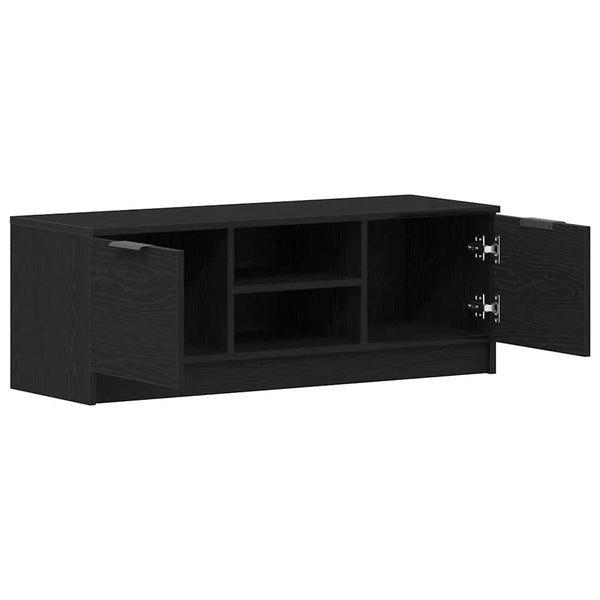 TV-Schrank Schwarz Eichen-Optik 102 cm