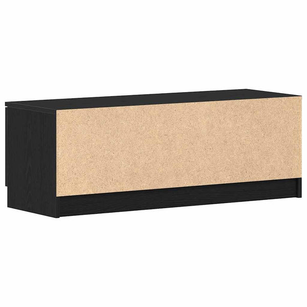 TV-Schrank Schwarz Eichen-Optik 102 cm