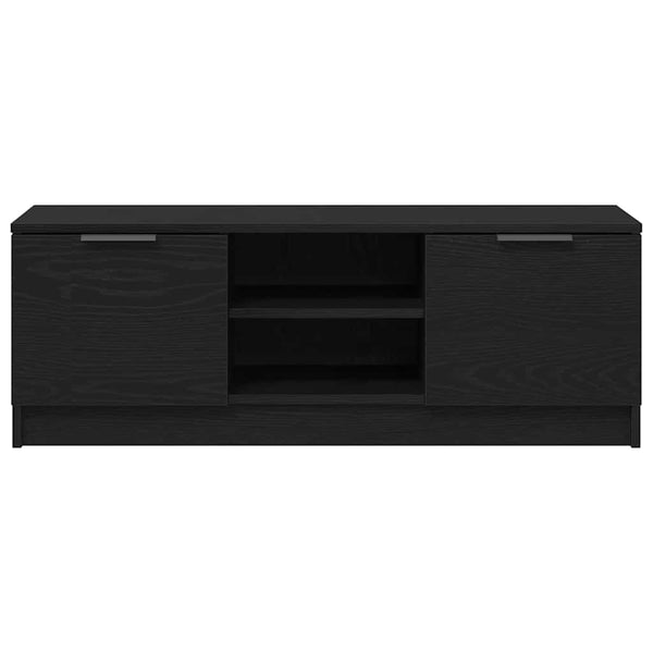 TV-Schrank Schwarz Eichen-Optik 102 cm