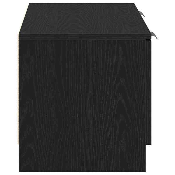 TV-Schrank Schwarz Eichen-Optik 102 cm