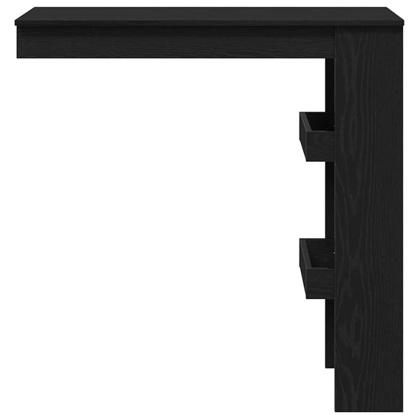 Wand Bartisch Schwarz Eiche Optik 102cm
