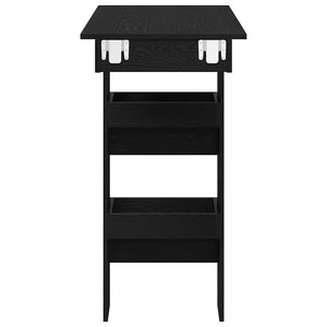 Wand Bartisch Schwarz Eiche Optik 102cm