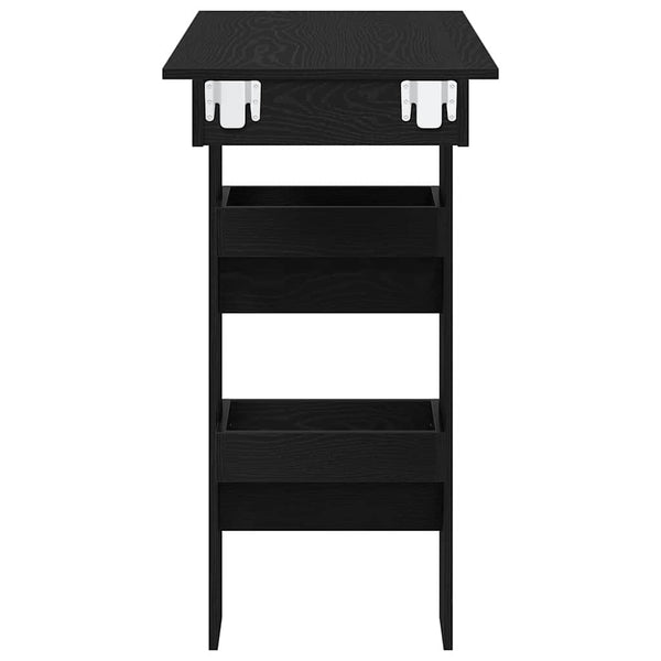 Wand Bartisch Schwarz Eiche Optik 102cm