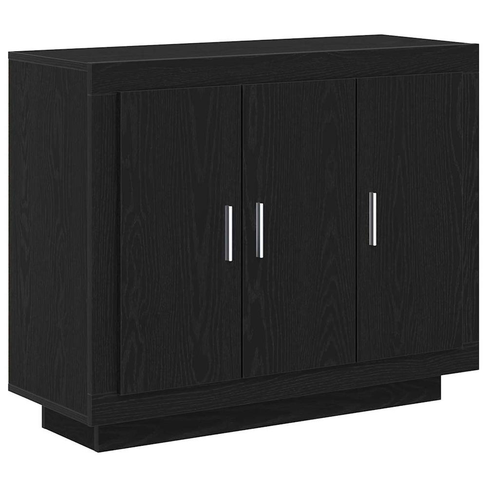 vidaXL Sideboard Black Oak Look 92 x 35 x 75 cm Engineered Wood
