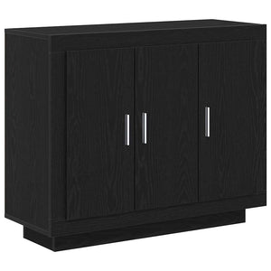 Schwarzes Sideboard Eichen-Optik 92 cm