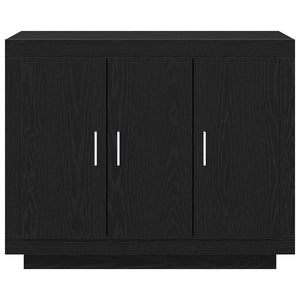 Schwarzes Sideboard Eichen-Optik 92 cm