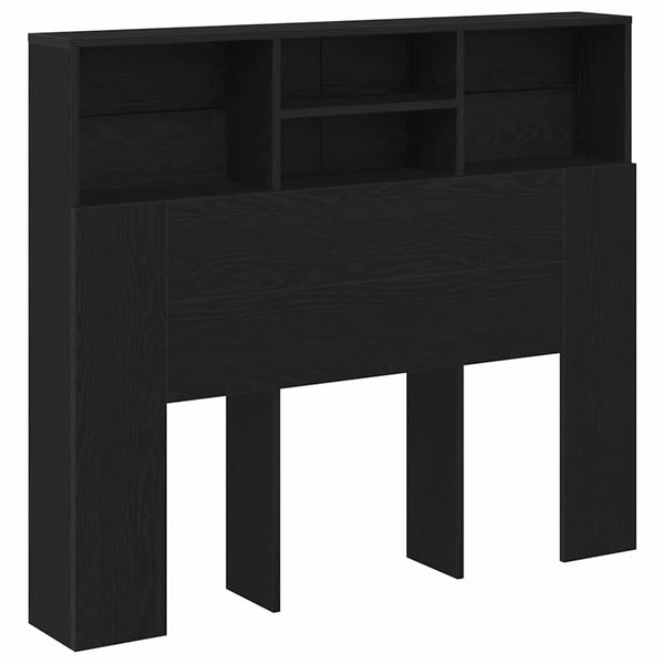Schwarzes Kopfteil mit Stauraum