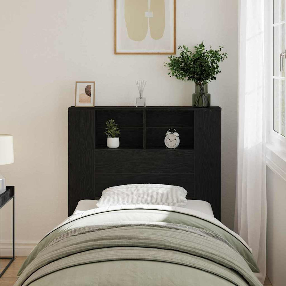 Kopfteil Schrank mit Regal Eichen-Optik