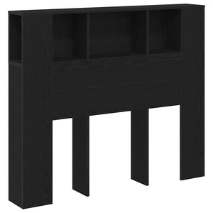 Kopfteil Schrank Schwarz Eichen-Optik 120 cm