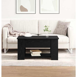 Schwarzer Couchtisch Eichenoptik