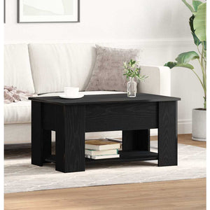Schwarzer Couchtisch Eichenoptik