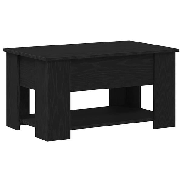Schwarzer Couchtisch Eichenoptik
