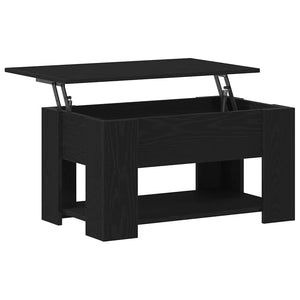Schwarzer Couchtisch Eichenoptik