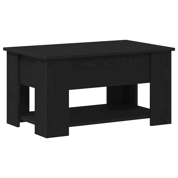 Schwarzer Couchtisch Eichenoptik