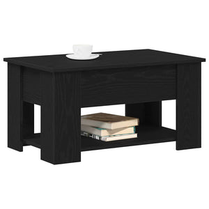 Schwarzer Couchtisch Eichenoptik