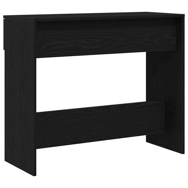 Konsolentisch Schwarz Eichen-Optik mit Stauraum