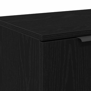 TV-Schrank Schwarz Eichen-Optik 102 cm