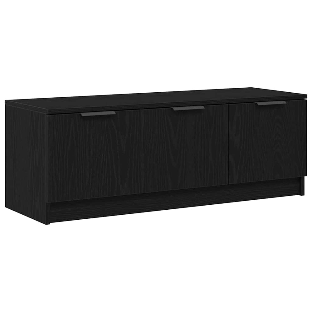 TV-Schrank Schwarz Eichen-Optik 102 cm